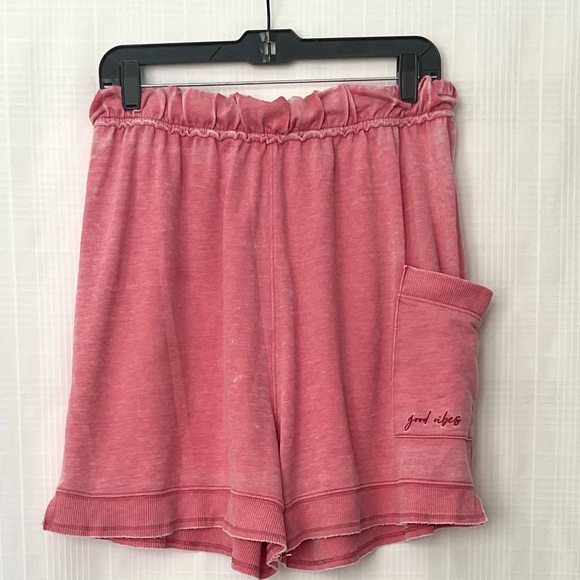 Free People Pants - Intimately by free people High Waist Pink Shorts with side pocket